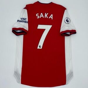 Arsenal Saka 2021 22 home PLAYER VERSION Premier League jersey